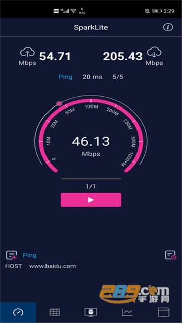 lite测速app中文安卓免费版是专业的网络测速,宽带测速,网速测试神器