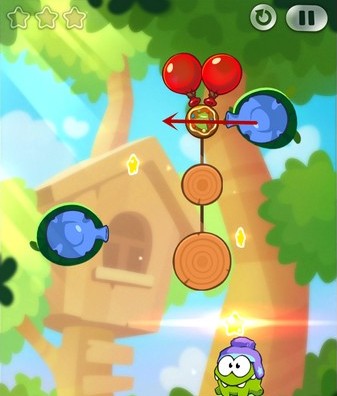 割绳子2 森林第17关三星图文攻略