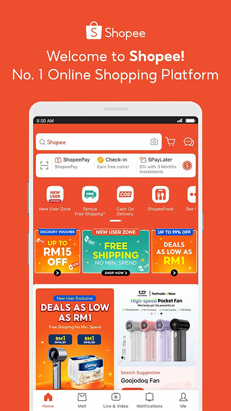 Shopee Malaysia虾皮马来西亚app官方下载最新版 Shopee Malaysia虾皮马来西亚app官方下载最新版