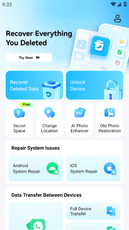Dr.Fone数据恢复app官方免费下载 Dr.Fone数据恢复app官方免费下载