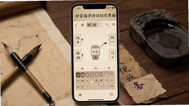 ������ѧʫ�ʴ������棬�ֻ���Ļ��ʾ�����༭����ƽ�Ƽ�⹤�ߣ������б�īֽ��Ԫ�أ�ɫ�����ӣ����ִ�������