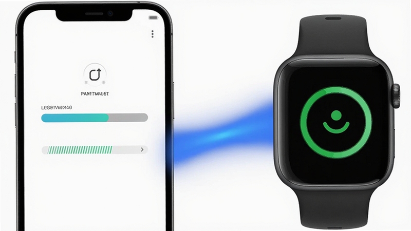 watchapp �豸������ӹ���չʾͼ���������Ϊ�ֻ���ʾ��Խ��������Ҳ�Ϊ�����ֱ���ʾ���ӳɹ�ͼ�꣬�м�����ɫ������ӣ�����Ϊ���׼�Լ���ͻ���Ƽ�����������