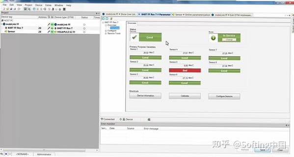 多功能参数配置软件 设备连接界面