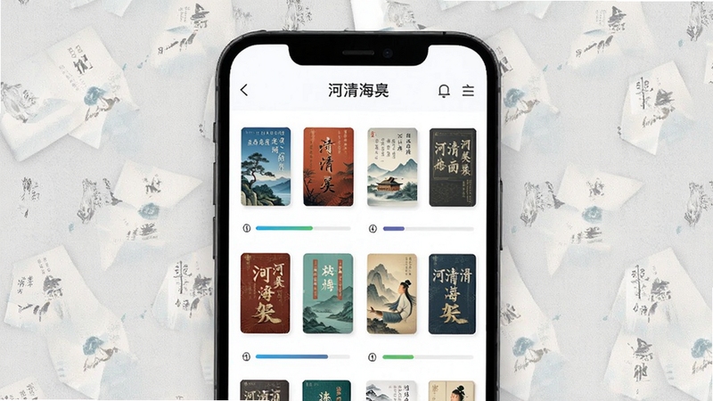 ���庣����ܹ�������ʾ��ͼ������չʾ�ֻ���Ļ���������е��鼮���������������������Ϊǳ��ɫ�ʸУ����庣��Ӧ��������ʾ�ڶ���������������Booguģ������