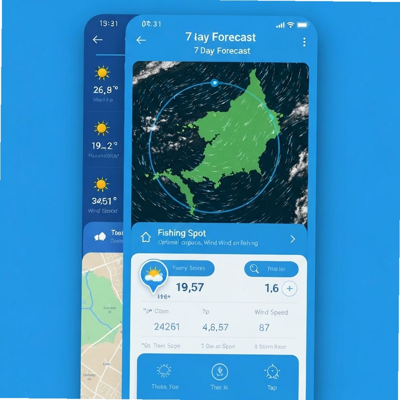 上渔钓鱼天气查询功能界面