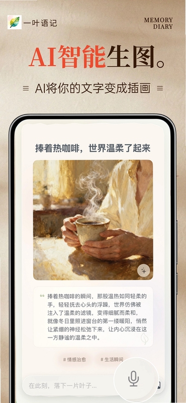 一叶日记 心情标签界面截图