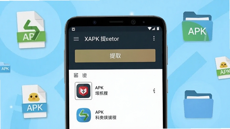 ��������λ�÷���һ����׿�ֻ����ֻ���Ļ��ʾXAPK��ȡ���������棬��������