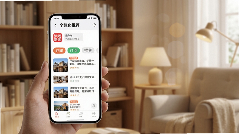 �������app���Ի��Ƽ��������ֻ���Ļ��չʾ�û����ĵ�Ƶ����ǩ���Ƽ������б�������Ϊ��Լ�鷿������������ܰ���ʣ�ͻ�����Ի��Ķ����飬����Booguģ������