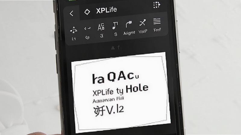 XPLifeͼ�ı༭����չʾ���ֻ���Ļ����ʾ�����Ű湤������Ԥ�����򣬰������塢�ֺš������ѡ�������ֱ�ۡ�