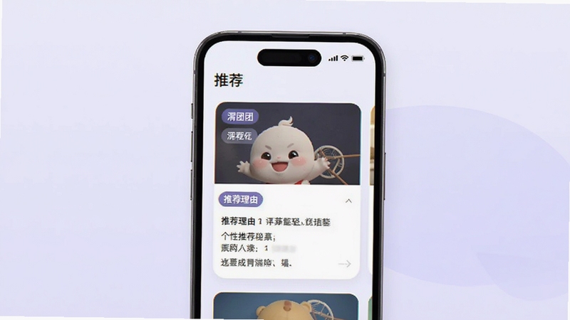 μ���� ���Ի��Ƽ�����ʾ��ͼ����������Ϊ�ֻ���Ļ����Ļ���Կ�Ƭ����ʽչʾ�Ƽ����ݣ���Ƭ���б�ǩ�������Ƽ��������֣�����Ϊǳ��ɫ���䣬�������ִ���࣬�ʺ�Booguģ������