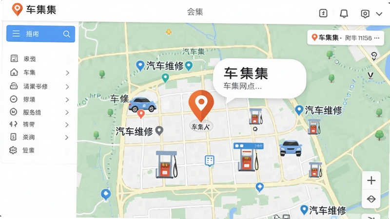�������������������ѯ���棬��ͼ�ϱ�ע�������ά�������վ�㣬�������������������г�������λͼ������Ϣ����