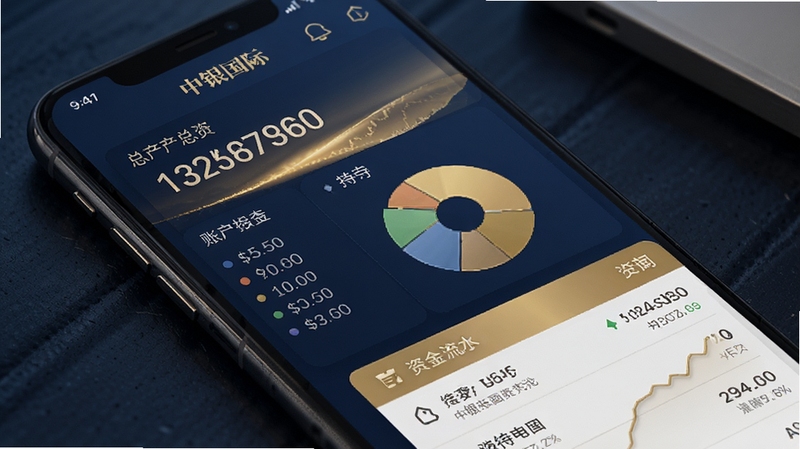 ��������App�˻��ʲ��������棬�ֻ���Ļ��ʾ���ʲ����֡��ֱֲ�ͼ���ʽ���ˮ�б�����ɫ������ɫ�ͽ�ɫΪ�������ָ߶˽����ʸ�