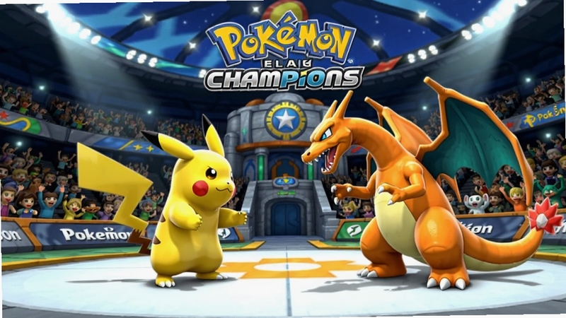 �����ιھ�Pok��mon Champions��Ϸ�����棬����������Ƥ��������������ŵľ������������Ǻ�ΰ�ı��������������ݣ�����ϯ������ϯ���۹�ƴ��ڳ������룬����ɫ��������Ѫ��16:9��湹ͼ��������Ϸ���������