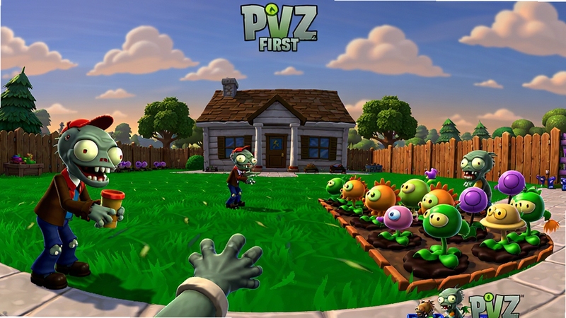 PVZ FirstPerson ��Ϸ������ȫ�������������Ǻ�Ժ��ƺ�뷿�ݣ������ʾ��ʬ��ɫģ�ͣ��Ҳ���ֲ��������ͣ�����Ϊ�ƻ�������ƶ䣬������Ϊ3D��ͨ��Ⱦ��ɫ��������ϸ������