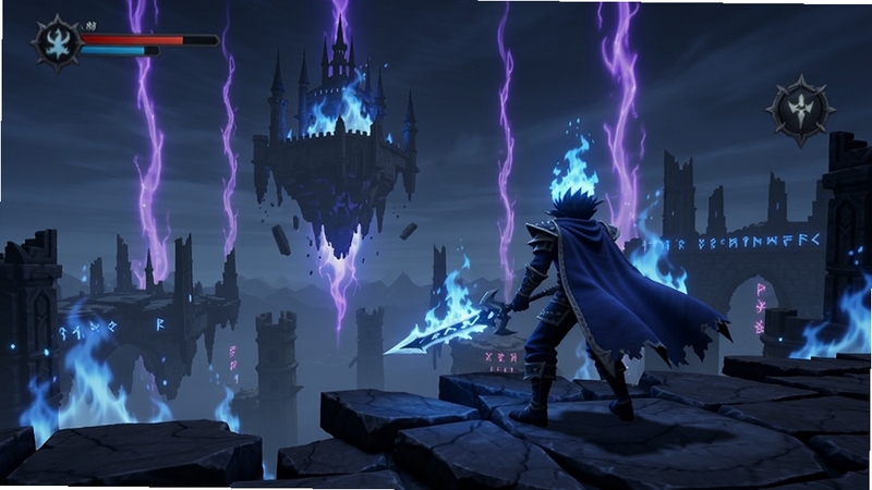 Blue Fire ������÷��Ľ�ɫվ�����������ĸߴ����ֳַ��������������������ĳǱ��к�����ɫ�������������廭�����3D����ð����Ϸ�Ӿ����������������ɫ���񣬽����������ʯ��·��Զ�������ط�����˸