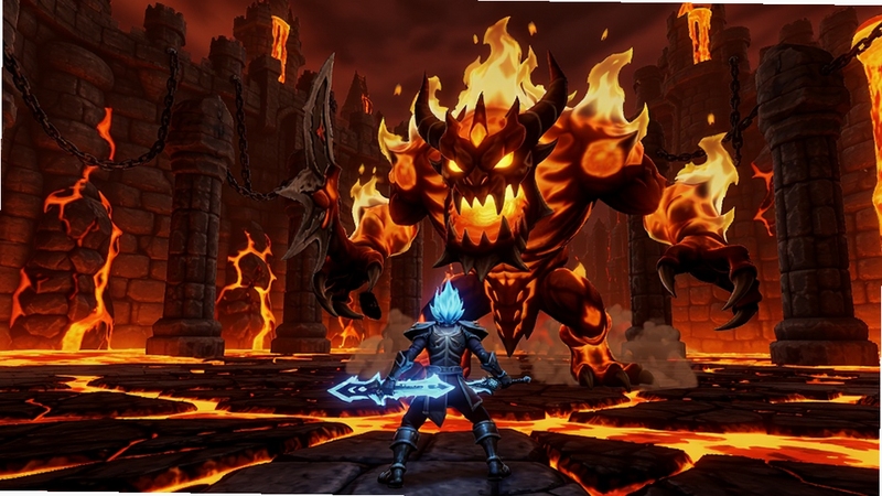 Blue Fire ��Ϸ��ɫ�����ҳǱ��ؿ��������Boss���ţ�BossΪ������ޣ���ɫ�ֳ���ɫ���������������ҽ����ƣ�������������ʯ���������������ս����Χ