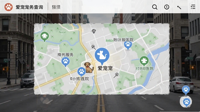 ����� ������������ѯҳ�棬��ͼ�ϱ�ע����ҽԺͼ�꣬���н־�����