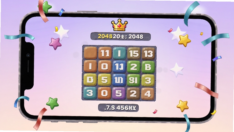 2048�������Ϸ���������ͼ����������Ϊ�ֻ���Ļ������ʾ�ž޴�����ַ���͵÷����ݣ���Ļ�Ϸ��лʹ�ͼ�����ʷ��߷ּ�¼����������Ϊ��͵ĵ���ɫ���䣬��Χɢ����һЩ��ף�Ĳʴ�������Ԫ�أ����ÿ�ͨ��Ⱦ��񣬻�����ܰ�Ҹ��гɾ͸С�