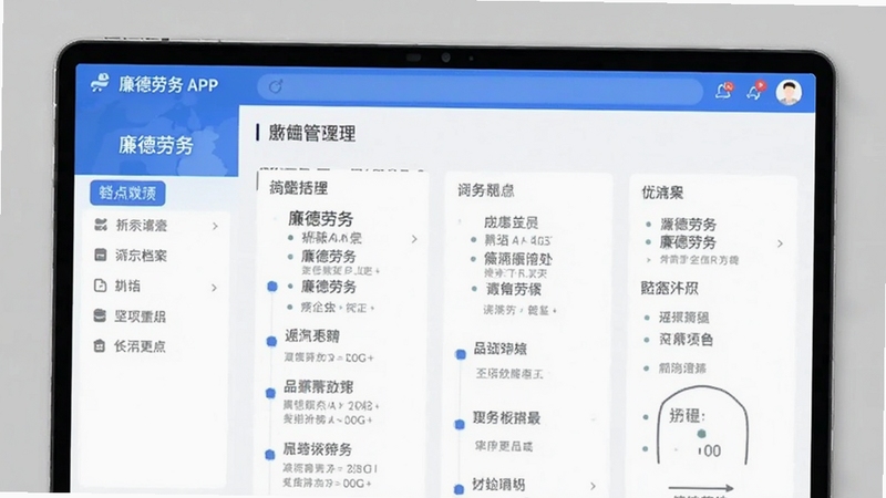 廉德劳务APP劳务档案管理页面展示图
