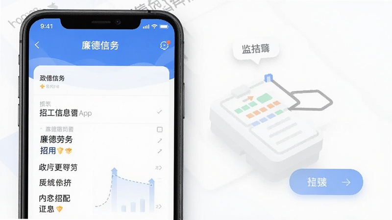 廉德劳务APP招工信息匹配界面预览图