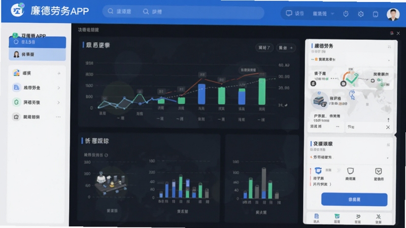 廉德劳务APP项目进度跟踪功能界面图