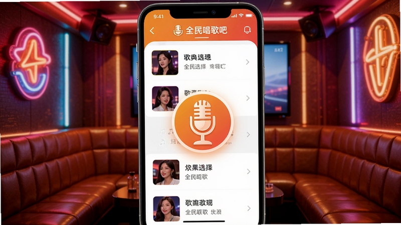 ȫ�񳪸�� �ֻ�K��Ӧ��������չʾ ��������Ϊȫ�񳪸�ɵĸ���ѡ���б� ������������ܰ��KTV������ �޺�ƹ��׺ ��˷�ͼ����Ŀ ����ɫ��ƫůɫϵ ����Booguģ������
