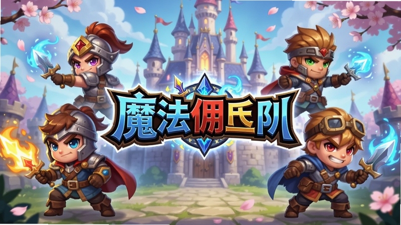 ħ��Ӷ������Ϸ����ͼ��չʾ��λQ��Ӷ��Ӣ����ħ���Ǳ�ǰ�ڳ�ս�����ƣ�������������ϷLogo��������ħ����Ч��Ʈ���ӣ���������Χ��Ѫ�ֿɰ�