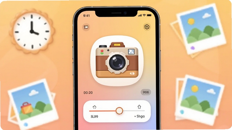 SnapCamer Ӧ��������ȫò����������չʾһ�������ֻ�����Ļ�ڳ��ָ������ͼ��������ѡ�񻬿飬����Ϊ��ͽ���ůɫ������Χ��׺ʱ�������Ԫ�أ������������죬ͻ��Ȥζ�������⣬���� Boogu ģ������