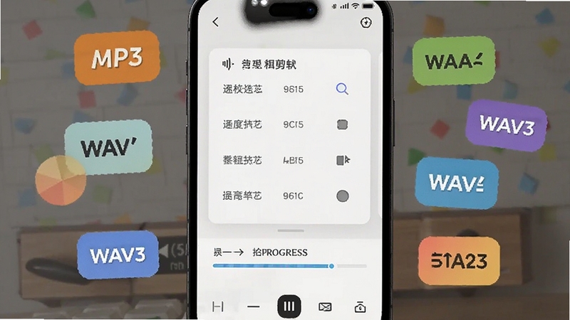 ¼��������ʽ�������棬�ֻ���Ļ��ʾ��ʽѡ��˵��뵼��������������Ϊǳɫ��Ƭʽ���֣���ΧƯ��MP3��WAV�ȸ�ʽ��ǩ