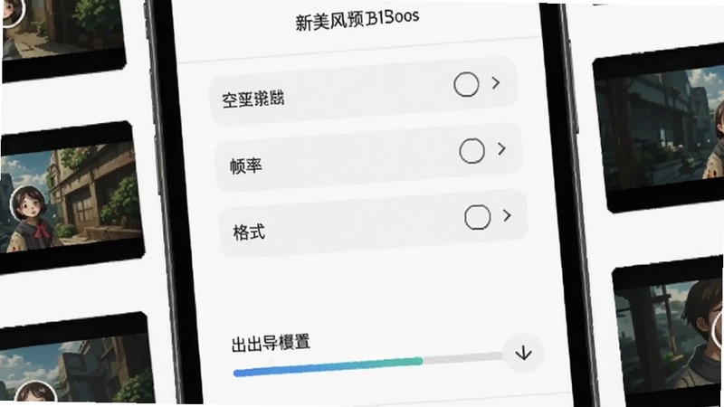 ��������Ƶ�������ý��棬�ֻ���Ļ��ʾ�ֱ��ʡ�֡�ʡ���ʽѡ���б����·��е���������������Ϊ����ɫ��壬�����Ե�и�����Ƶ����ͼ����������ˬ������Booguģ������
