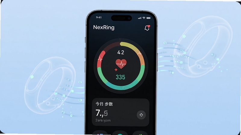 һ����ΪNexRing�����ܽ�ָ����Ӧ�ý���չʾͼ����������λ��Ϊһ�������ֻ�����Ļ��������ʾ�����ʡ�Ѫ����˯�������Ƚ������ݻ���ͼ������ղ�����Ƭ����������Ϊ��͵�ǳ��ɫ���䣬��׺�Ű�͸�������ܽ�ָ��������������Ч��������Ƽ���ʮ���Ҹɾ���ˬ������Booguģ������