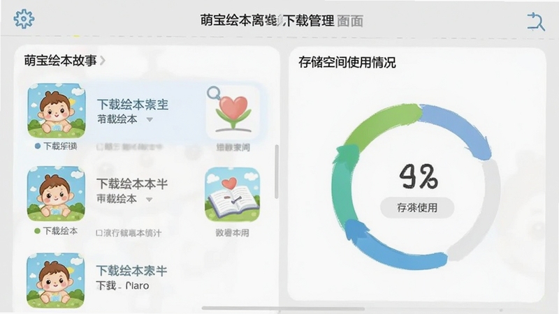 �ȱ��汾�����������ع������棬չʾ�����ػ汾�б��ʹ洢�ռ�ʹ�������ͼ����ֱ�ۣ�����Ϊǳ��ɫ����ͻ��ʵ�ù���