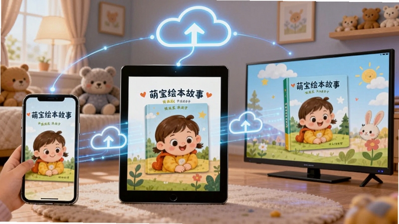 �ȱ��汾���¶��豸ͬ��ʾ��ͼ������չʾ�ֻ���ƽ�塢����������Ļͨ���ƶ����ӣ��汾�������豸����ת���Ƽ�����ͯȤ���
