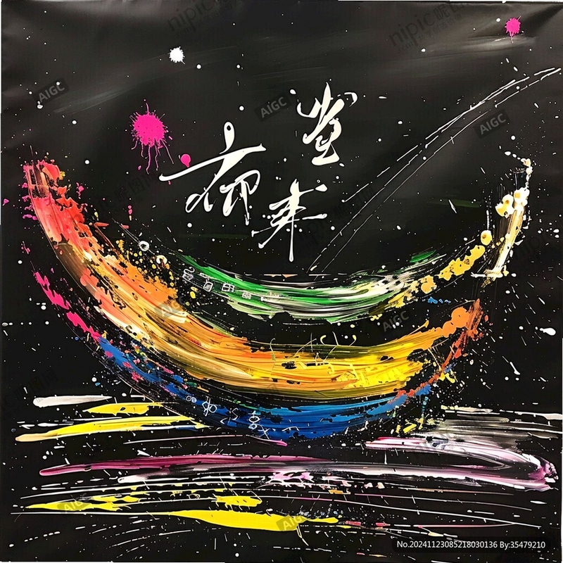 彩虹艺术签名 作品展示图