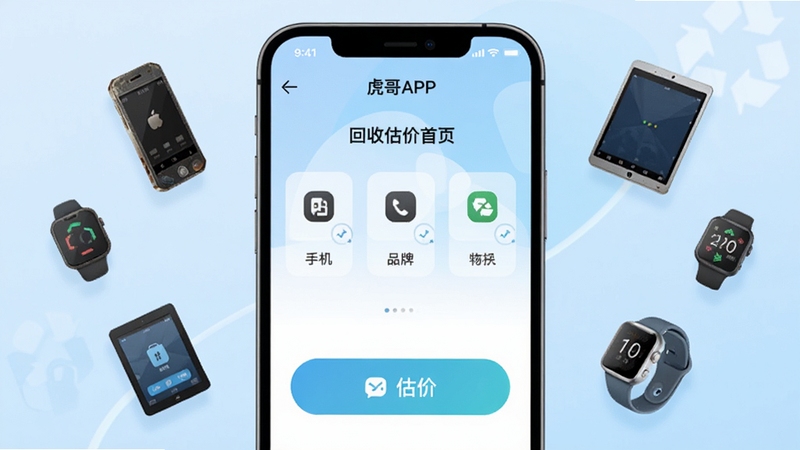 ��������������ȫòչʾ����������Ϊһ�������ֻ���Ļ����Ļ����ʾ����APP�Ļ��չ�����ҳ�������ֻ�Ʒ��ѡ��ͼ�����Ŀ�Ĺ��۰�ť������Ϊ��͵�ǳ��ɫ���䣬��Χ�����ż���Ư���������ƷСͼ������ֻ���ƽ����ԡ������ֱ������������¼�࣬����Booguģ������