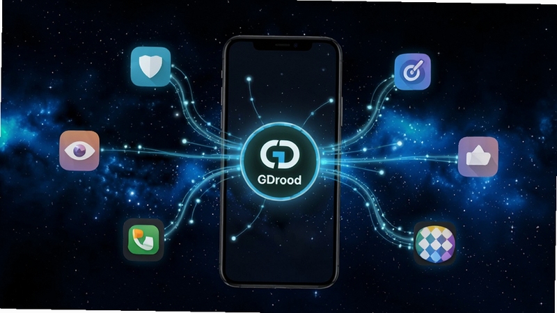 GDroid �������书��չʾ��������һ���ֻ�����Ӧ��ͼ��ͨ�������������ӣ�GDroid ��־λ�����Ľڵ㣬����Ϊ��ɫ�ǿգ�������ж��룬������������������������ĸ���