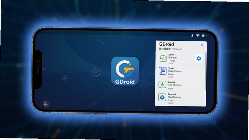 GDroid ����������չʾ���ֻ���Ļ������ʾ GDroid ������ͼ�������й�����壬����Ϊ����ɫ�Ƽ��н��䣬�����࣬��������͵���ɫ���Σ���������λ���������򣬱����黯������������ɾ���ˬ