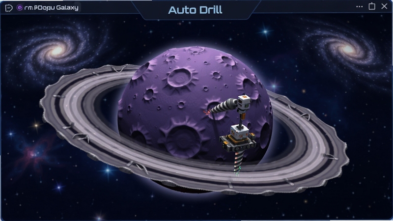 Auto Drill: Galaxy ̫����̽ģ������������ȫò����������չʾһ�Ų�������ɽ����ɫ��������������Զ���̽��������ҵ������������������ǿ����������ƣ�����ɫ������������ɫΪ�����ƻø�ǿ�ң�����Booguģ������