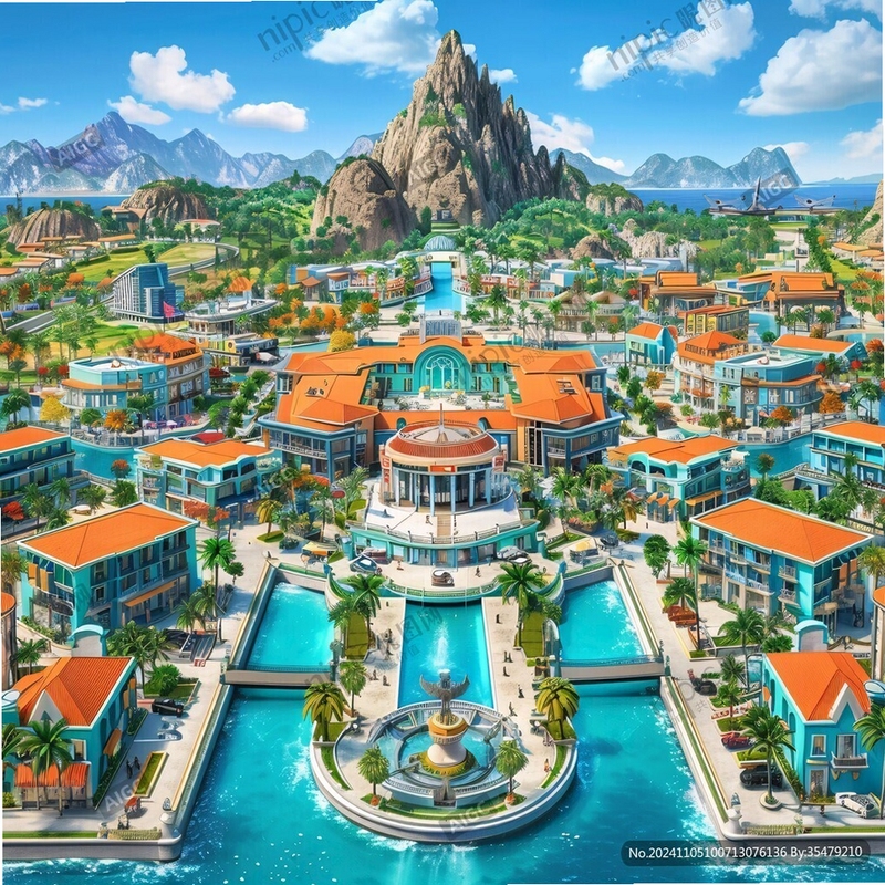 梦幻度假村建筑升级效果图