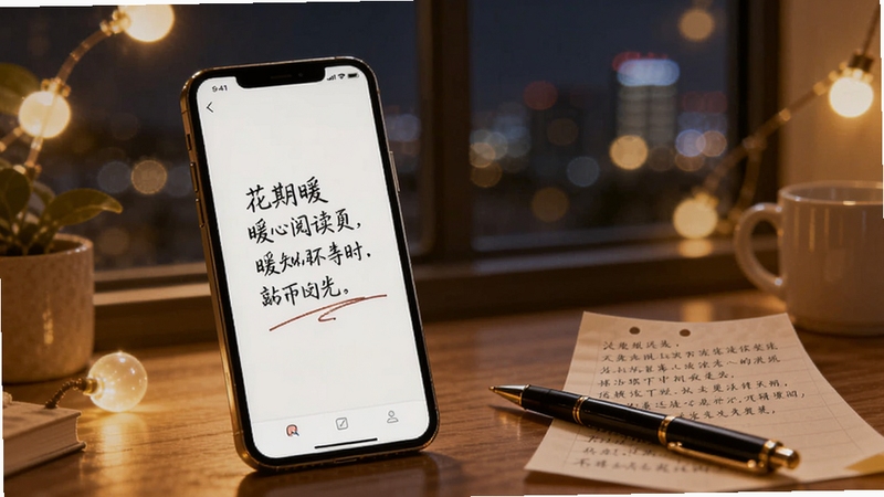 ����ů ů���Ķ�ҳ�棬�������ֻ���Ļ��ʾһ�������������Ű棬������ģ����ů��ɫ�ƹ�ʹ����ҹ�����ֻ�����һ֧�ʺ�һ��д���ּ��ı�ǩֽ����Χ������ܰ������Booguģ������