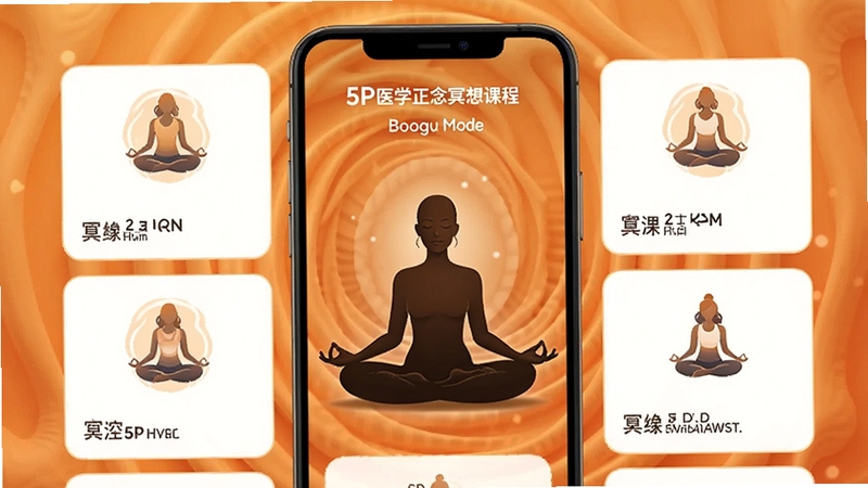 5Pҽѧ����ڤ��γ̽��棬�ֻ���Ļ����ʾ�γ̿�Ƭ�б���ÿ�ſ�Ƭ����ڤ������ͼ����ʱ����ʶ����������ů��ɫ���ĳ�����ͼ��������������һ˫����ڤ��������Ӱ�������Χ�������ɣ�ϸ������������Booguģ������