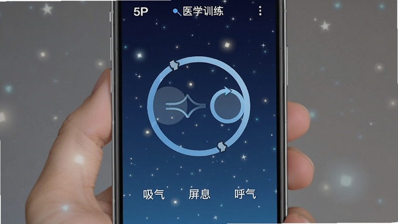 5Pҽѧ����ѵ�����ܽ��棬�ֻ���Ļ��ʾһ��Բ�κ�������������ԲȦ���������Ŵ���С����Ļ�·�����������Ϣ������������ʾ������Ϊ����ɫҹ�������ǵ��Ĺ��Σ���������Ϊ�ֻ����������������Booguģ������