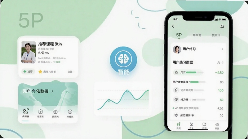 5Pҽѧ���Ի��Ƽ����棬�ֻ���Ļ��ʾ�Ƽ��γ̿�Ƭ���û���ϰ������壬����Ϊǳ��ɫ���ɫ����ͼ��ƴ�ӣ����������������Ƽ�ͼ�����������ߣ����������ִ�������Booguģ������