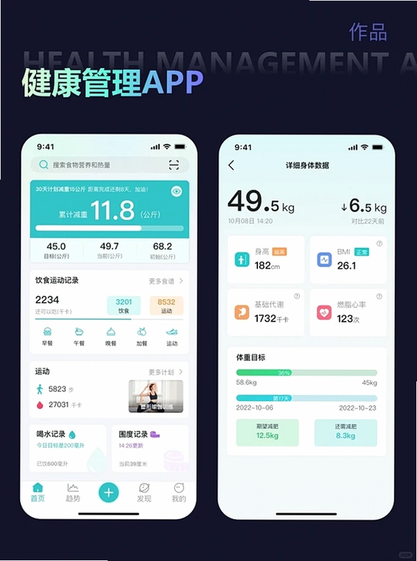 健康天使 健康管理 界面