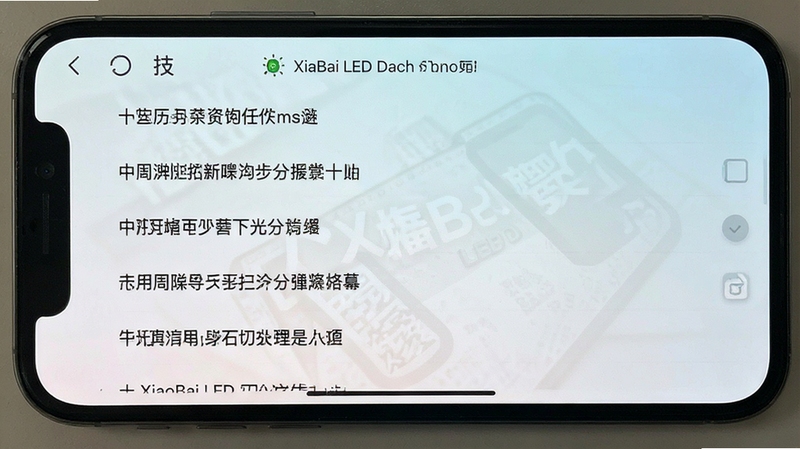 XiaoBai LED��ʷ��¼��Ԥ��������棬�ֻ�������ʾ��������ĵ�Ļ�����б���������ˬ������Ϊǳɫ����