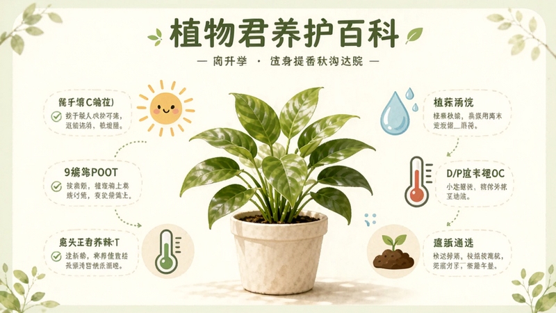 ֲ��������ٿ�ҳ�棬����������һ��ïʢ����ֲ����Χ���������⡢ˮ�Ρ��¶ȼ�������ͼ�꣬ҳ����������ͣ���ɫ��Ϊǳ�����װף�ͻ��ֲ������֪ʶչʾ����