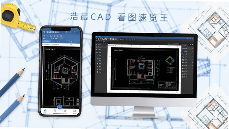 һ��չ�ֺƳ�CAD��ͼ������������������ֲ廭����������Ϊ�ֻ���Ļ�������Ļ����չʾCADͼֽ������棬����Ϊ����ɫ������ͼ���������ܵ�׺���ߡ�Ǧ���뽨���߸�Ԫ�أ���������ˬ�ִ���ͻ���ƶ���ͼ�����濴ͼЭͬ����
