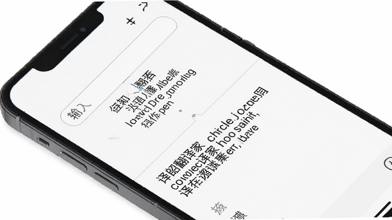 译劭翻译家 多语种翻译界面 手机屏幕显示中文与英文对照 背景为纯白简约风格 输入框与译文区域清晰分隔 体现高效翻译体验