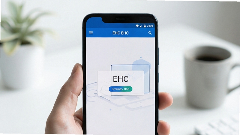 EHC�����ɾ��޹���ʹ�ó���ͼ������չʾһ����׿�ֻ���Ļ��EHC������ˬ�޵�������������͵İ�ɫ��ǳ��ɫ����ͻ���޹�桢��������ĸо�