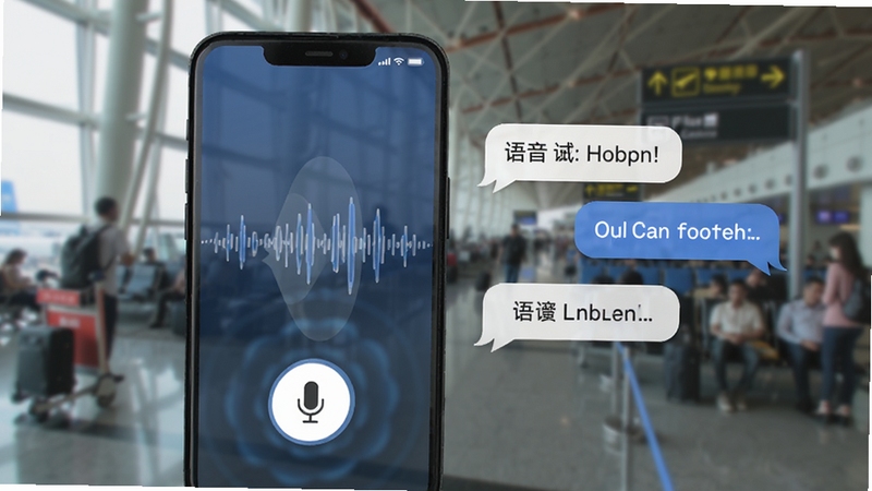 ������App����������棬�ֻ���Ļ��ʾ��˷簴ť��������ɢЧ�����Ա�����Ӣ�ĶԻ����ݣ������ǻ��������г������黯���棬ͻ������ʶ�����ʶ����ܣ�����ִ����